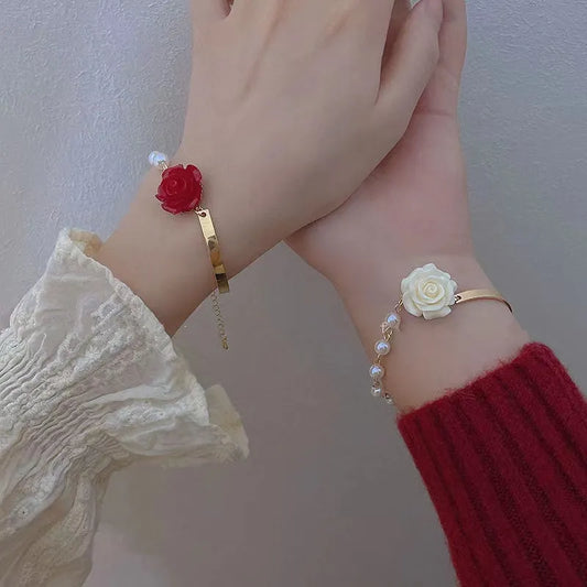 EFLAVOUR™ New Fashion Pearl Rose Bracelet