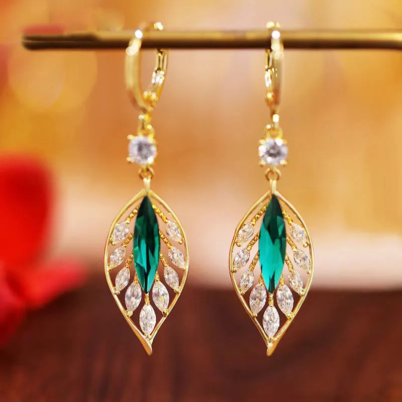 EFLAVOUR™ Foliar Elegance: High-end leaf earrings