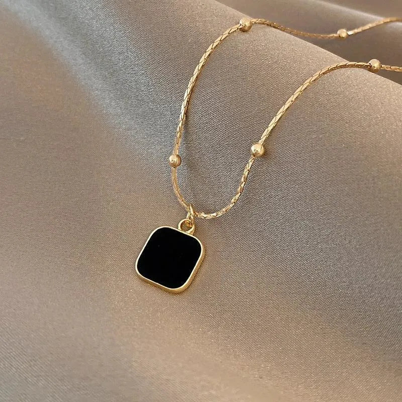 EFLAVOUR™ Stainless Steel Necklaces Black