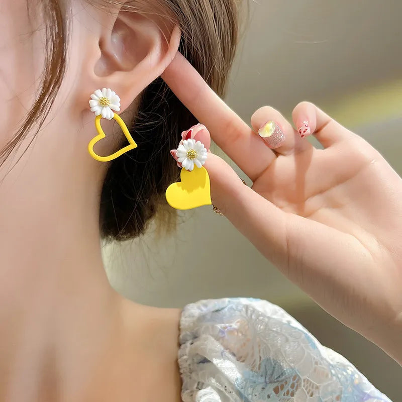 EFLAVOUR™ Yellow Color Girls Earring