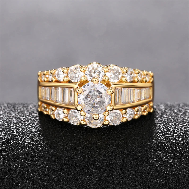 EFLAVOUR™ 2023 Trendy Gold Color Wedding Ring