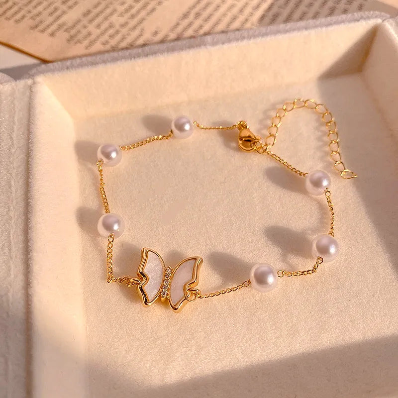 EFLAVOUR™ Gold Plated Butterfly Pearl